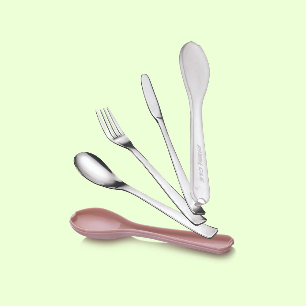 Pinnacle Pina Stainless Steel Pocket Cutlery Set with Cover - 2