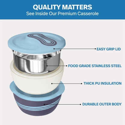 Pinnacle Palazio Insulated Casserole Set - 8