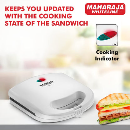 Maharaja Whiteline 2 Slice 750 Watts Grill Sandwich Maker - 5