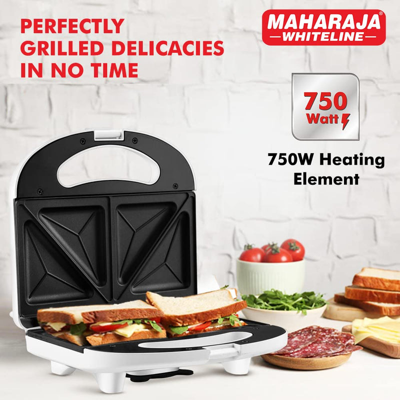 Maharaja Whiteline Viva Plus 750 Watts Sandwich Maker - 4