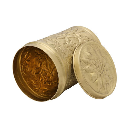 LaCoppera Pure Brass Nikashi Dabba - 9