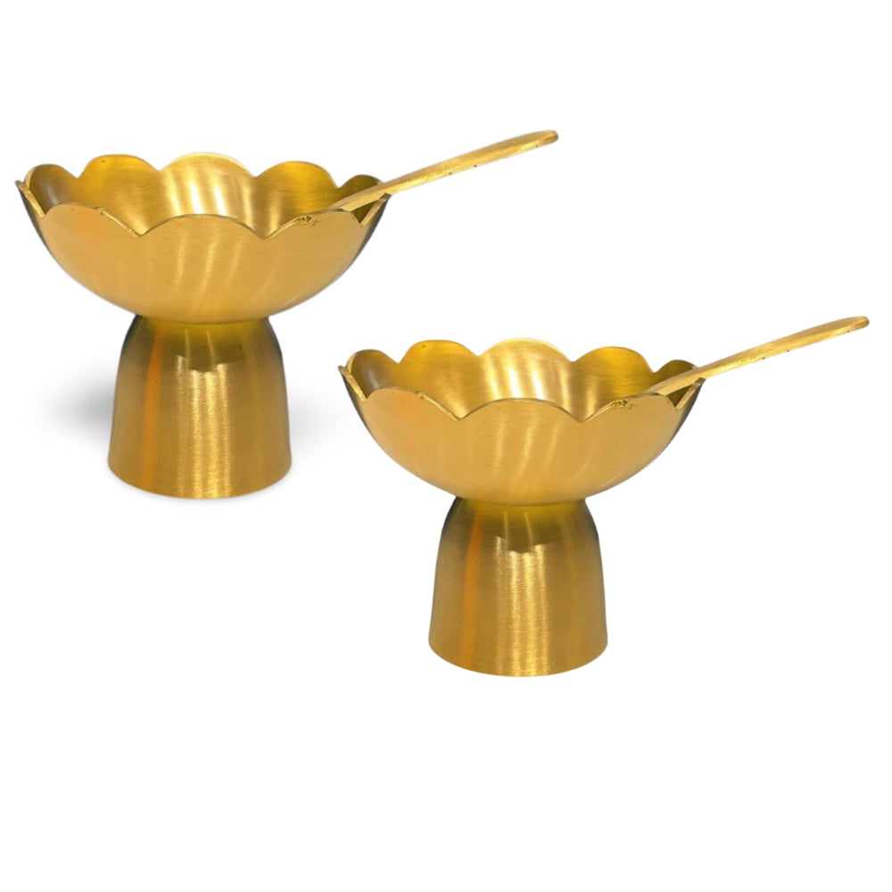 LaCoppera Bronze Flower Bowal Set | Set of 4 Pcs
