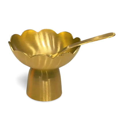 LaCoppera Bronze Flower Bowal Set | Set of 4 Pcs