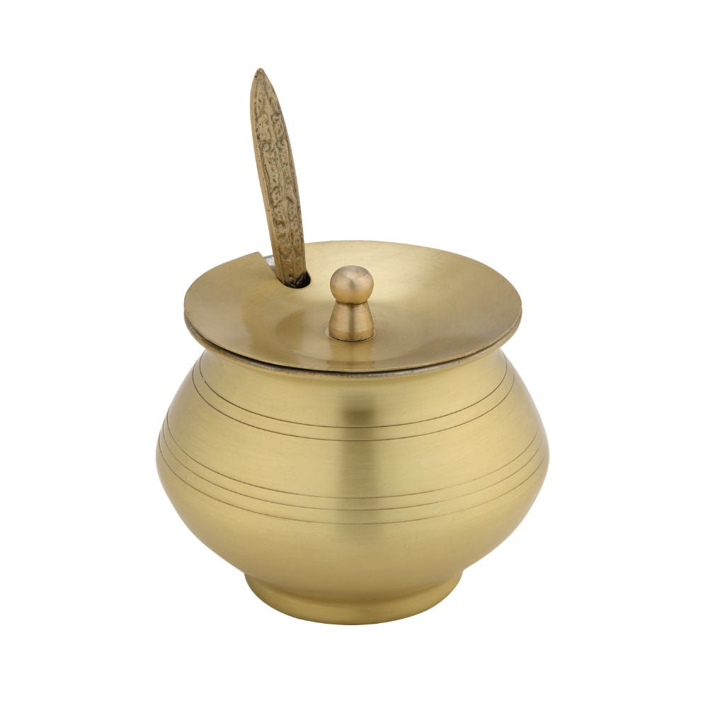 Lacoppera Brass Sundara 400 ML Ghee Pot - 3