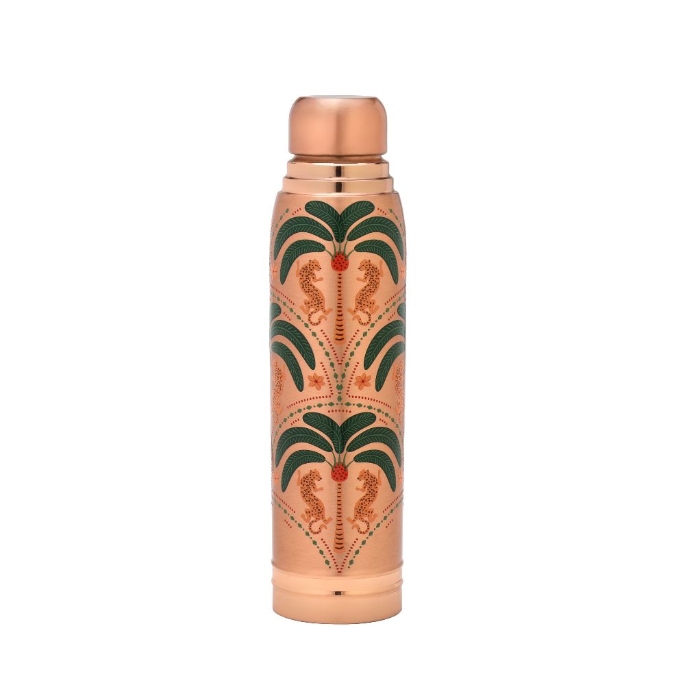 Lacoppera Copper Ayursip 3D Printed 1000 ML Water Bottle | 1 Pc