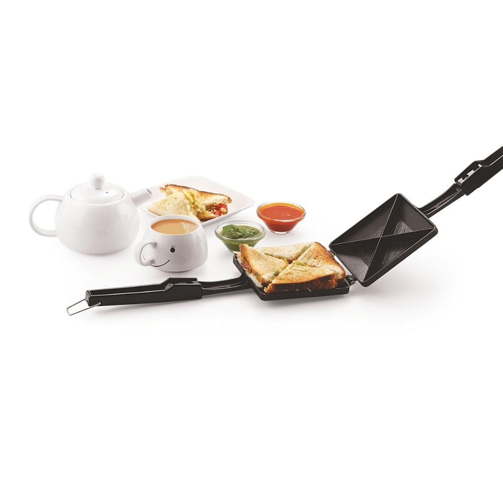 Komal Non Stick Jumbo 4-Cut Sandwich Gas Grill Toaster - 6