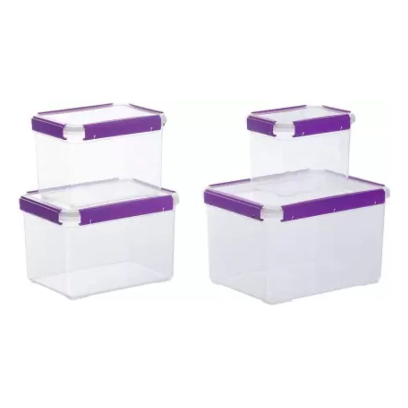 Varmora Novelty Square Plastic Container Set - 5