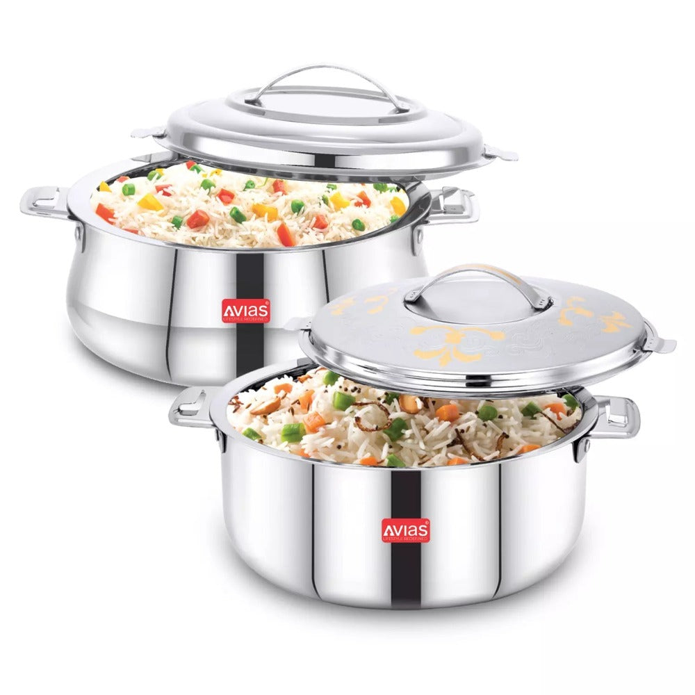 AVIAS Festive Riara Casserole Set | Emerald | Silver-2