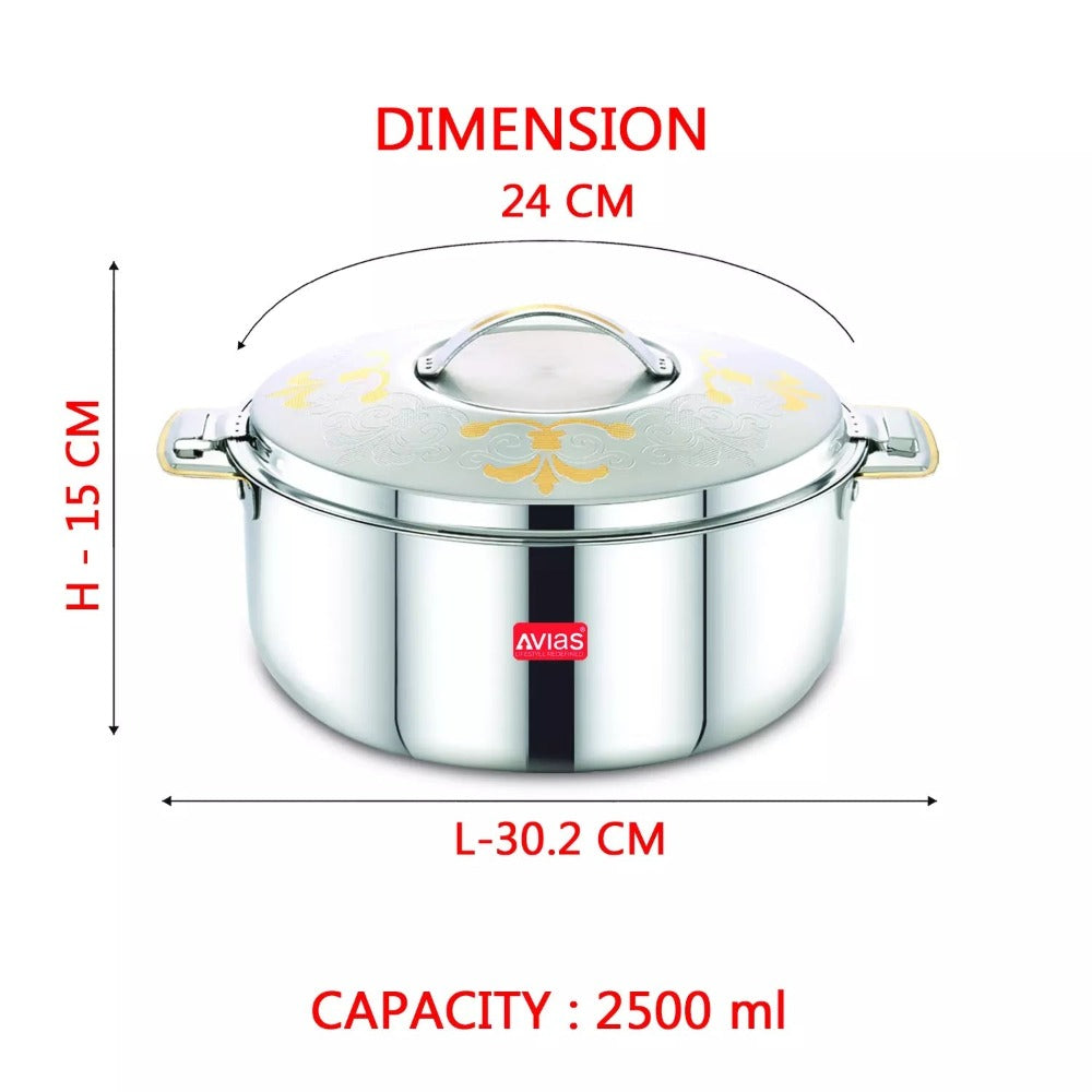 AVIAS Festive Riara Casserole Set | Emerald | Silver-4