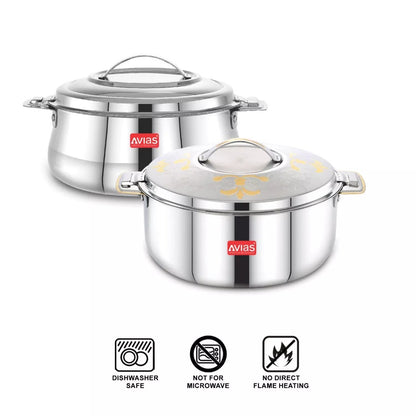 AVIAS Festive Riara Casserole Set | Emerald | Silver-7