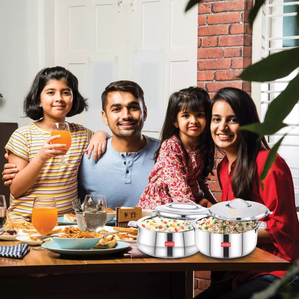 AVIAS Festive Riara Casserole Set | Emerald | Silver-8