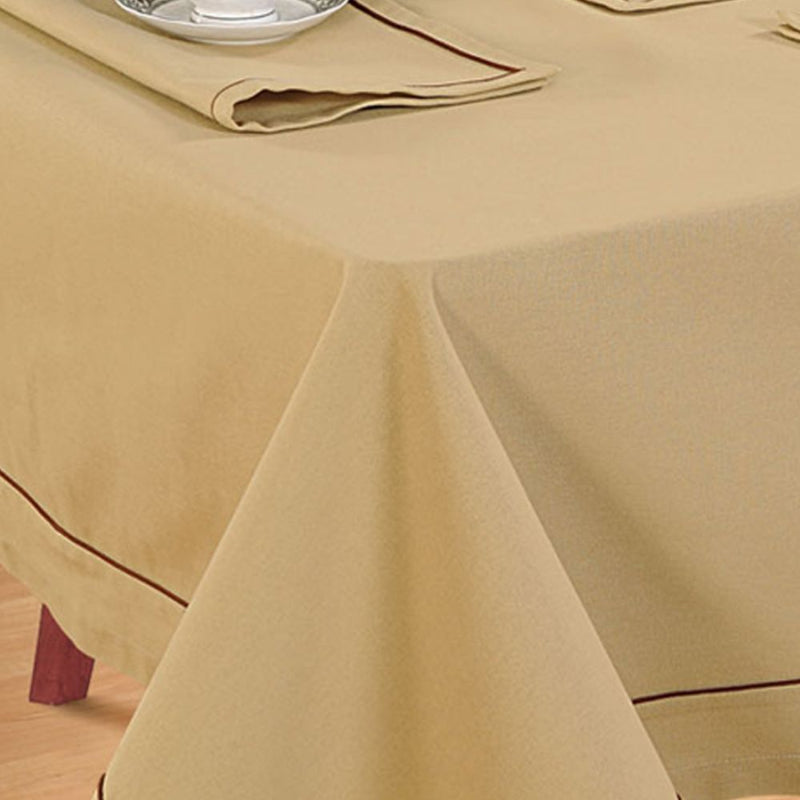 Swayam 4 Seater Plain Flat Rectangular Table Cover - 2