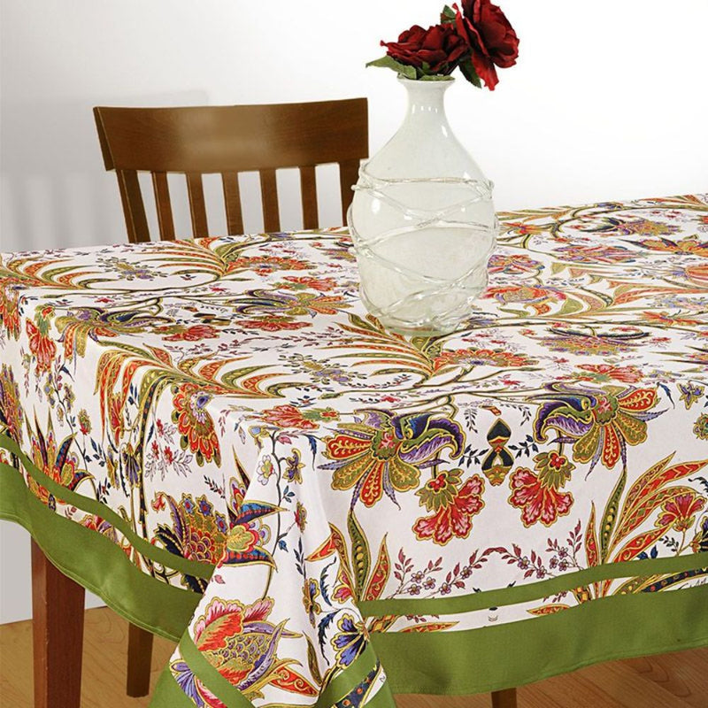 Swayam Floral Printed 6 Seater Rectangular Table Cover - 701 - 1