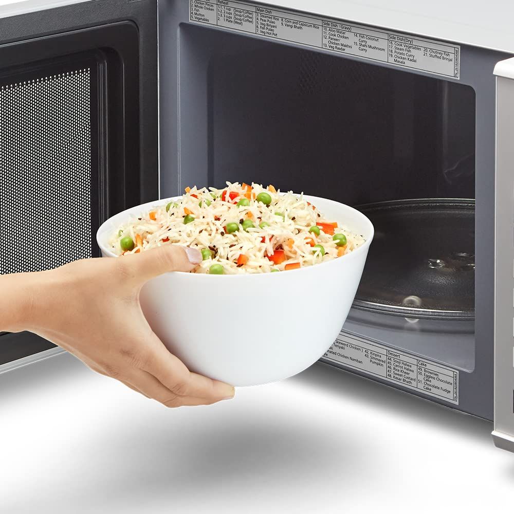 Larah by Borosil Opalware 750 ML Mixing Bowl with Lid - 5