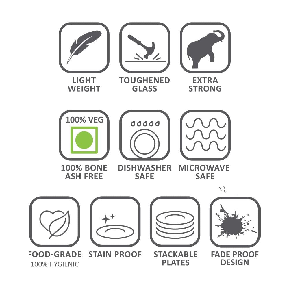 Larah by Borosil Opalware Mimosa 1500 ML Mixing Bowl with Lid - 5