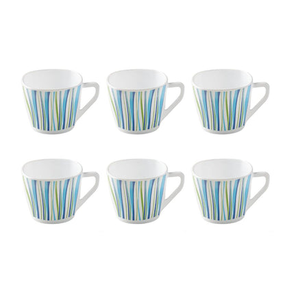 Larah By Borosil Rio Blue 100ML Square Cup Set - 1