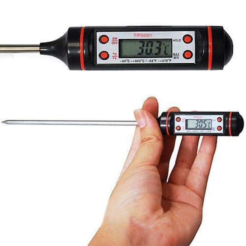 Flareon Digital Food Thermometer with Stainless Steel Probe - 2