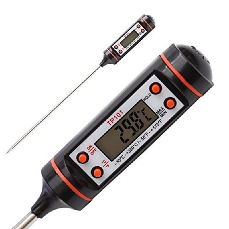 Flareon Digital Food Thermometer with Stainless Steel Probe - 1