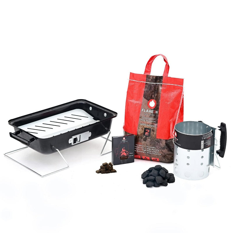 Flareon Grillin 101 Series Combo - Skipper House Party BBQ Grill + Starter Kit - 1