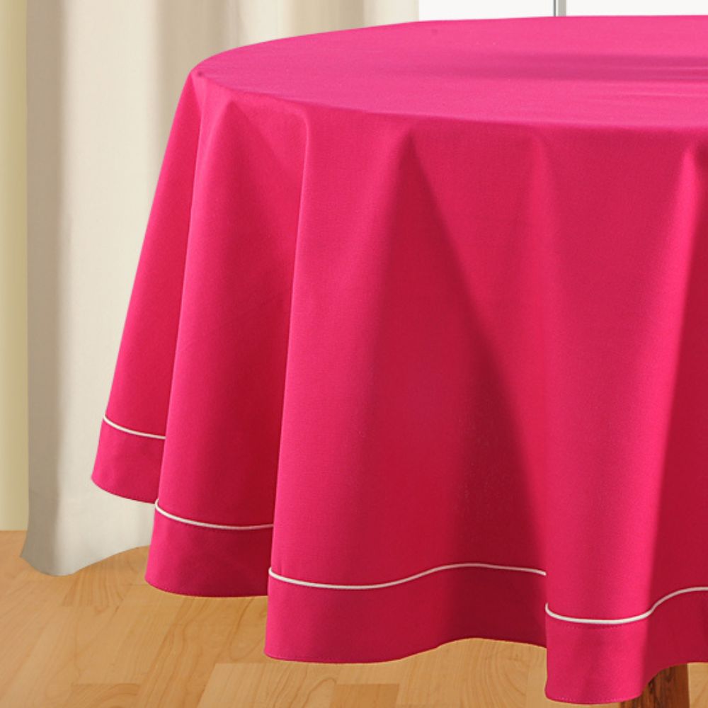Swayam Plain Flat Round Table Cover - 4