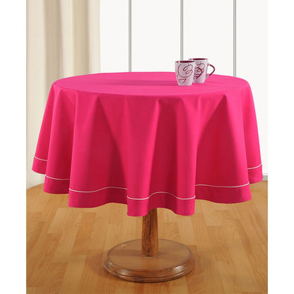 Swayam Plain Flat Round Table Cover - 2