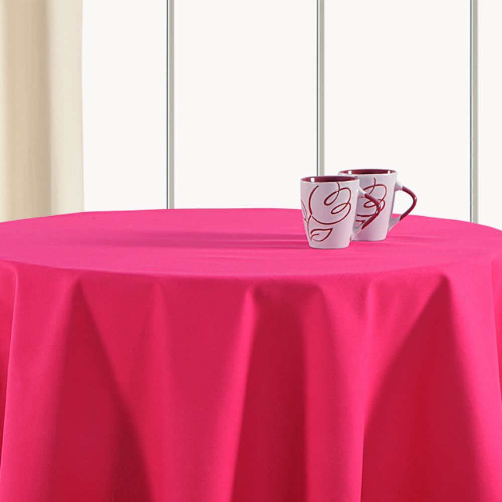 Swayam Plain Flat Round Table Cover - 3
