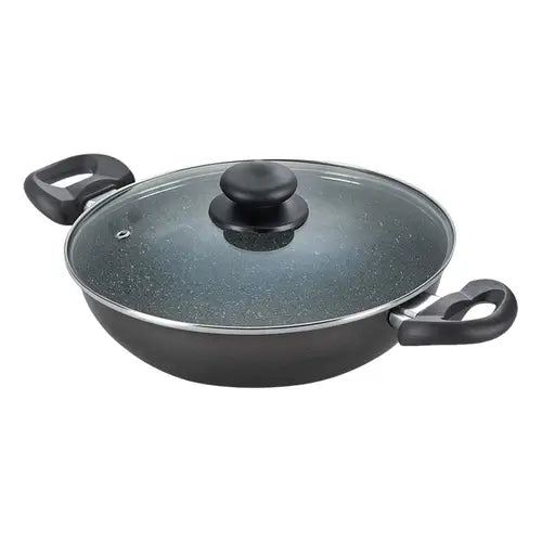 Prestige Omega Deluxe Granite Kadai – 3.25L | Induction Base | 5-Layer Non-Stick Coating | Scratch Resistant & Dishwasher Safe