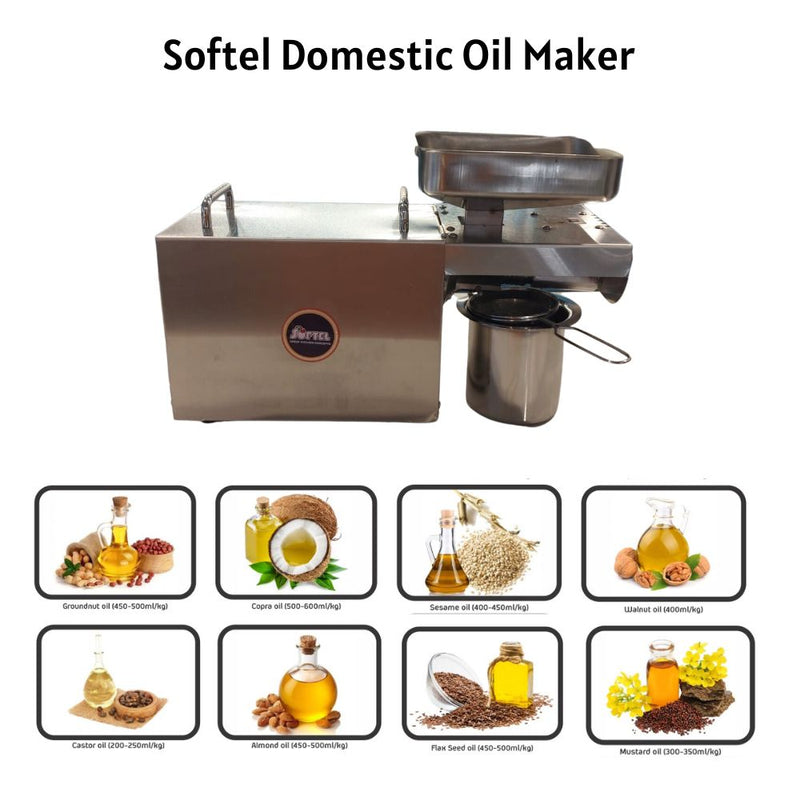 Softel Domestic Oil Maker Machine - 400 Watts | Oil Extractor Machine | Healthy and Pure Oil Extractor - 9