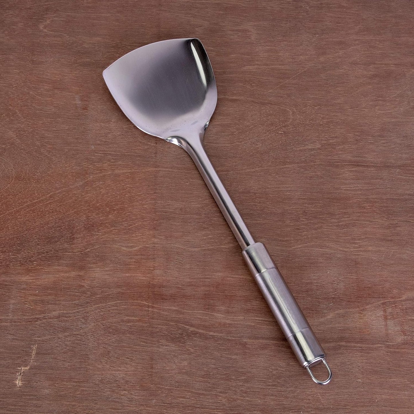 Classy Touch Stainless Steel Cooking Turner/Spatula - Kitchen Utensil for Grilling, Baking, and Cooking - SilverCT263