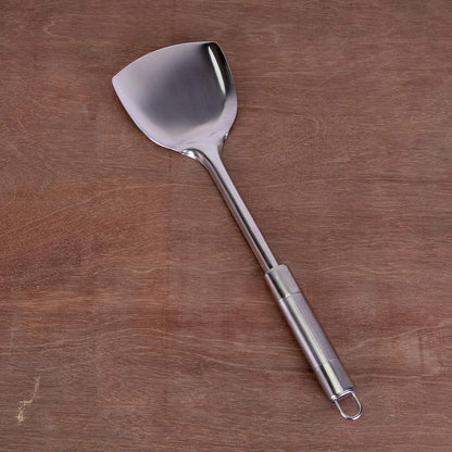 Classy Touch Stainless Steel Cooking Turner/Spatula - Kitchen Utensil for Grilling, Baking, and Cooking - SilverCT263