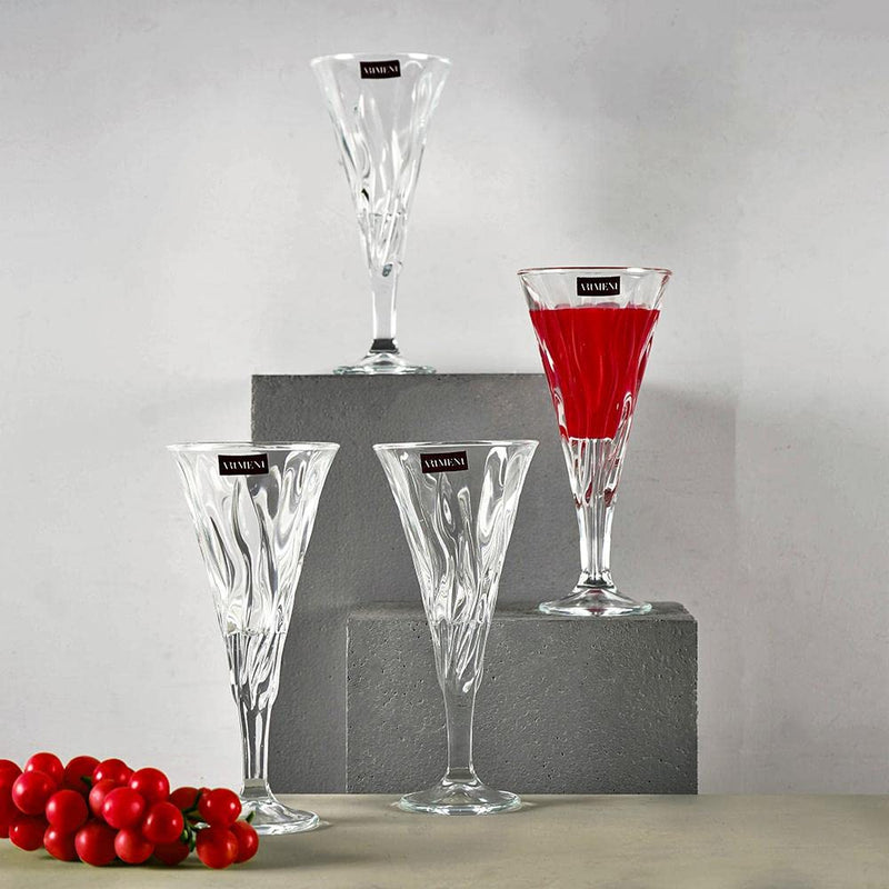 The Artment Swirly Crystal 300 ML Wine Glass Set - 1