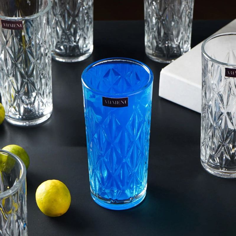 The Artment Elevated Etched 340 ML Highball Glass Set - 5