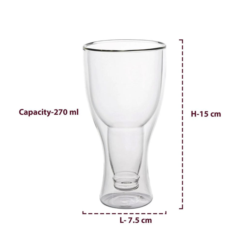 The Artment Bottom's Up Beer 270 ML Beer Glass - 10