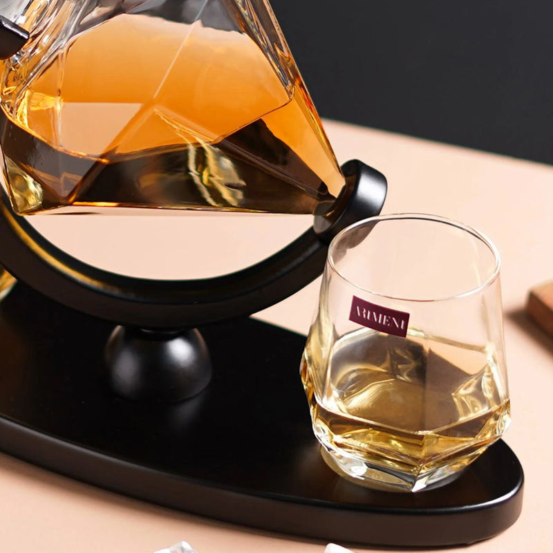 The Artment Diamond Elegant Whisky Decanter Set - 5