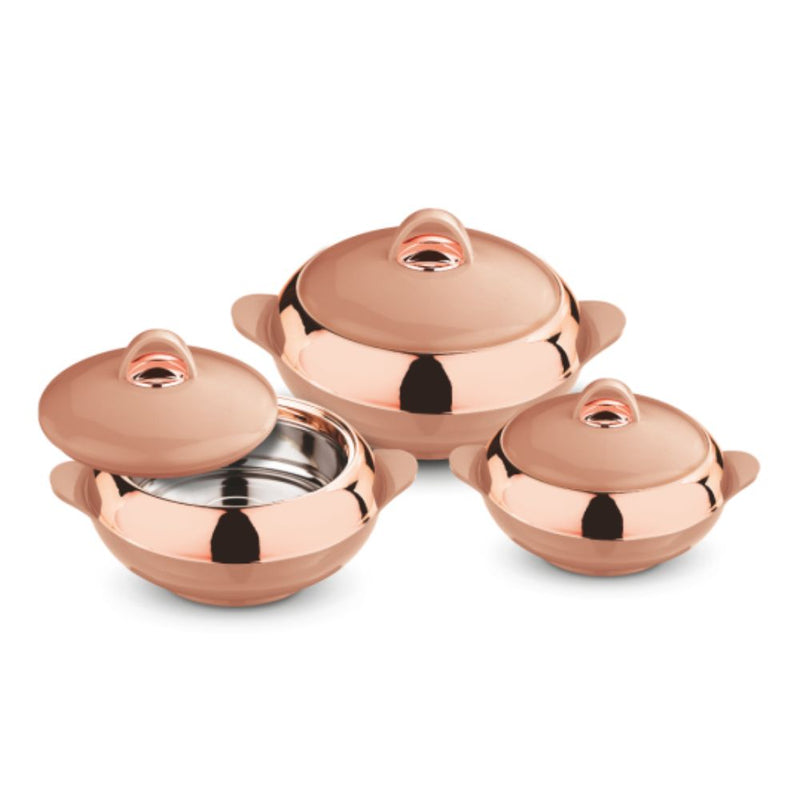 3Pc Stainless Steel Insulated Casserole Set - Le Morgan