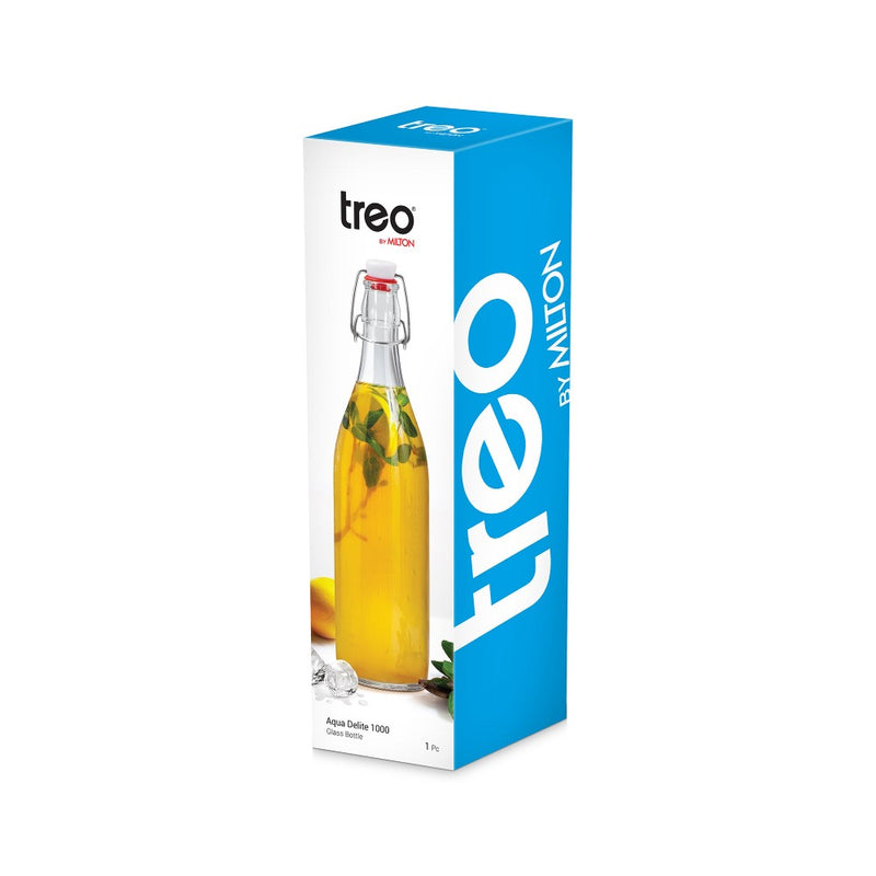 Treo Aqua Delite 1000 ML Glass Bottle - 8