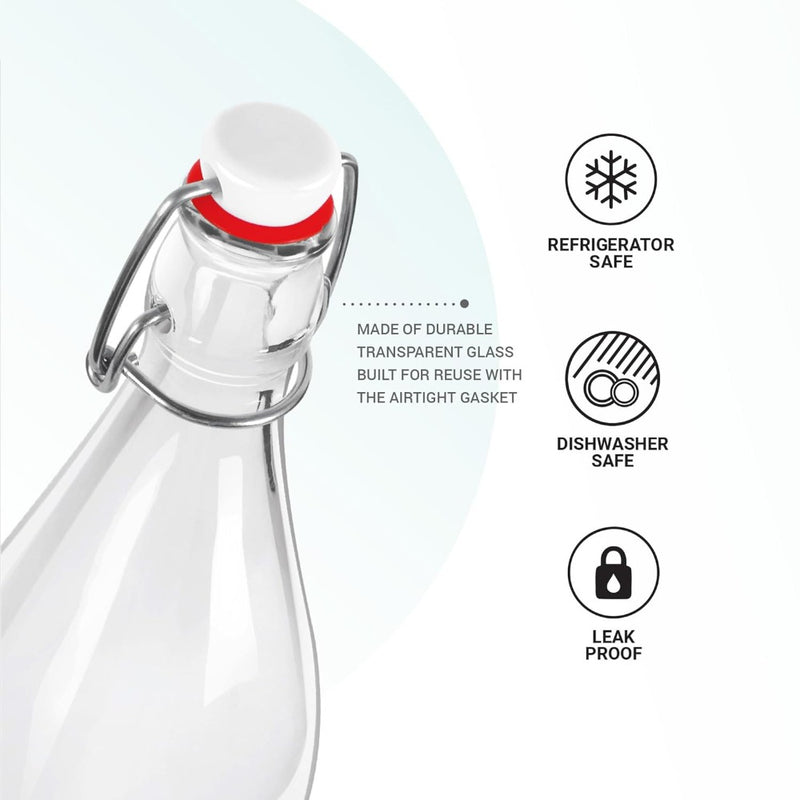 Treo Aqua Delite 1000 ML Glass Bottle - 6