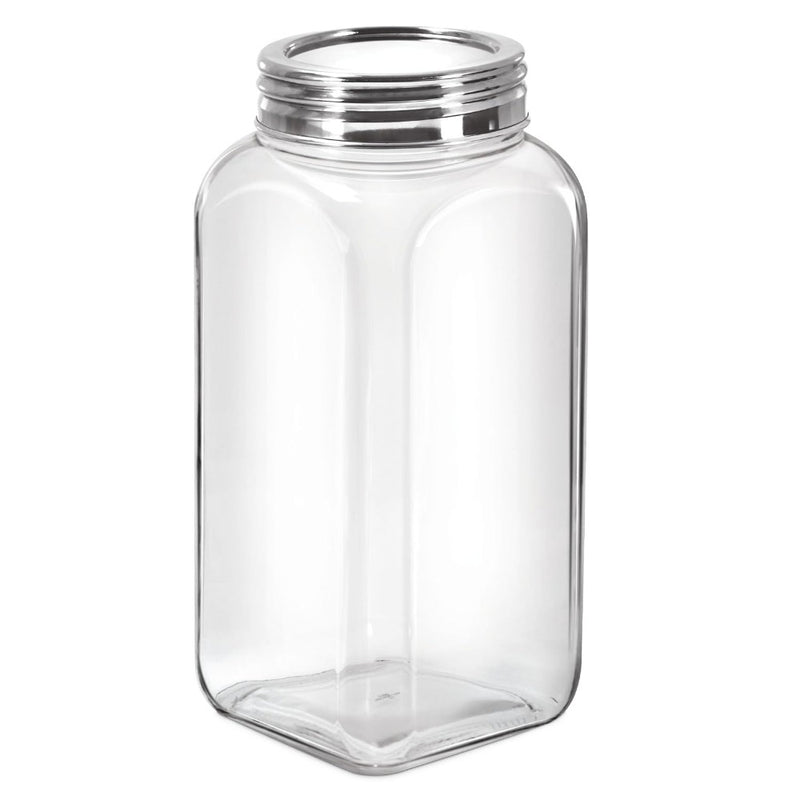 Treo Square Glass Storage Jar with Steel Lid - 12