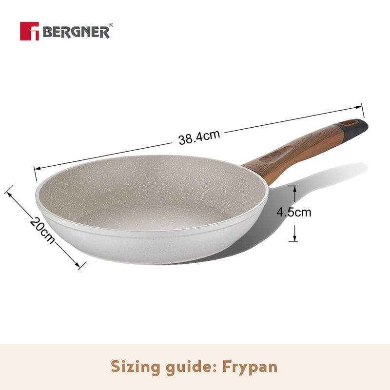 Bergner Naturally Marble Non Stick Frypan - 7