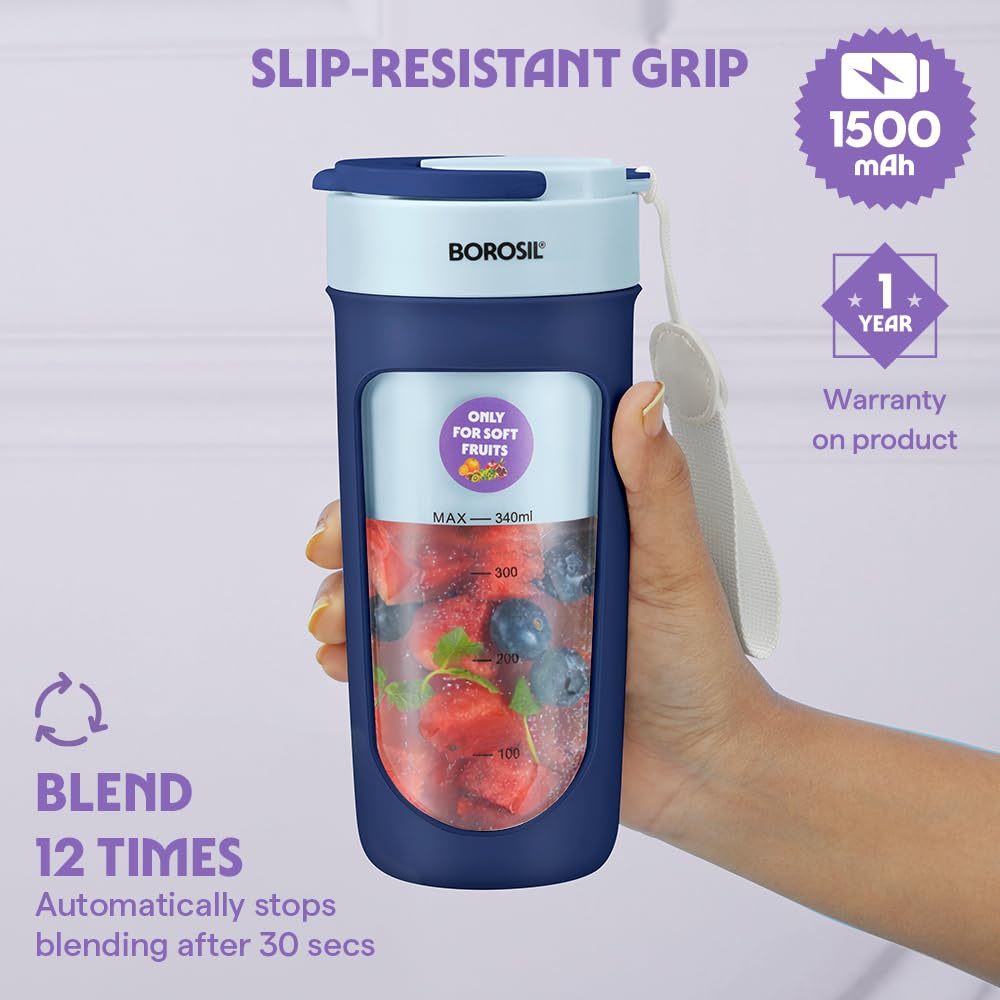 Borosil NutriSip 40 Watts Portable Blender - 3