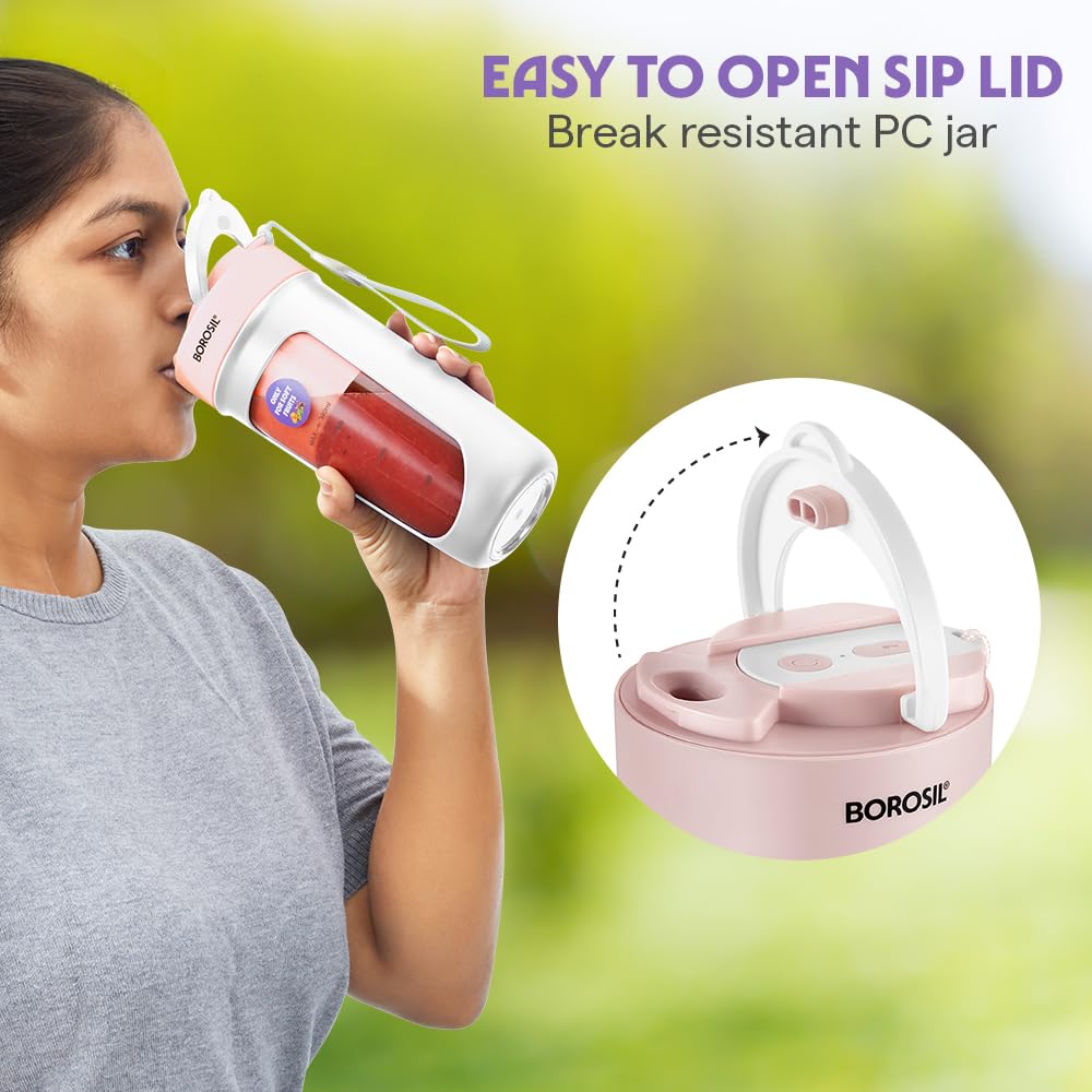 Borosil NutriSip 40 Watts Portable Blender - 7