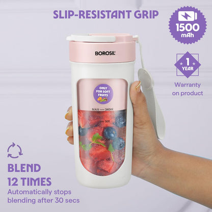 Borosil NutriSip 40 Watts Portable Blender - 3