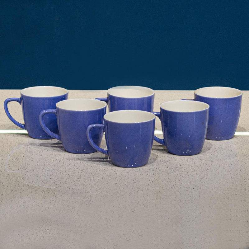 Oasis FC Ceramic Coffee Mug | 180 ML | Set of 6 Pcs