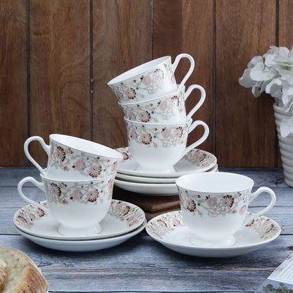 Clay Craft Ceramic New Georgian Wildflower Cup & Saucer Set - 1