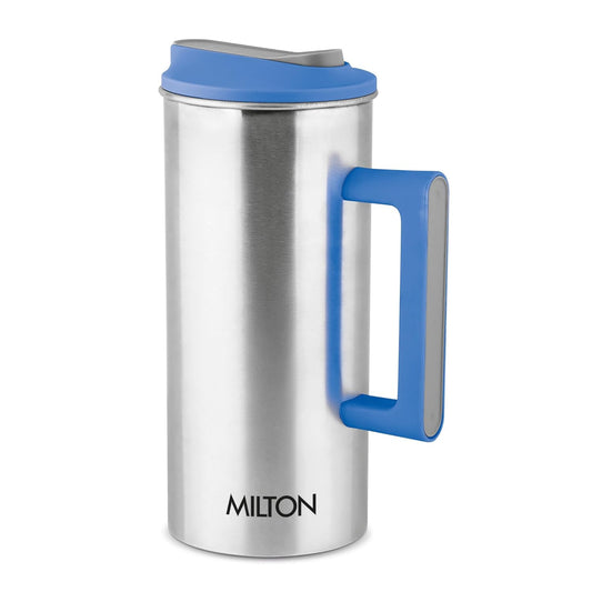 Milton Citrine Stainless Steel 1550 ML Water Jug with One Touch Flap Snap Fit Lid - 1