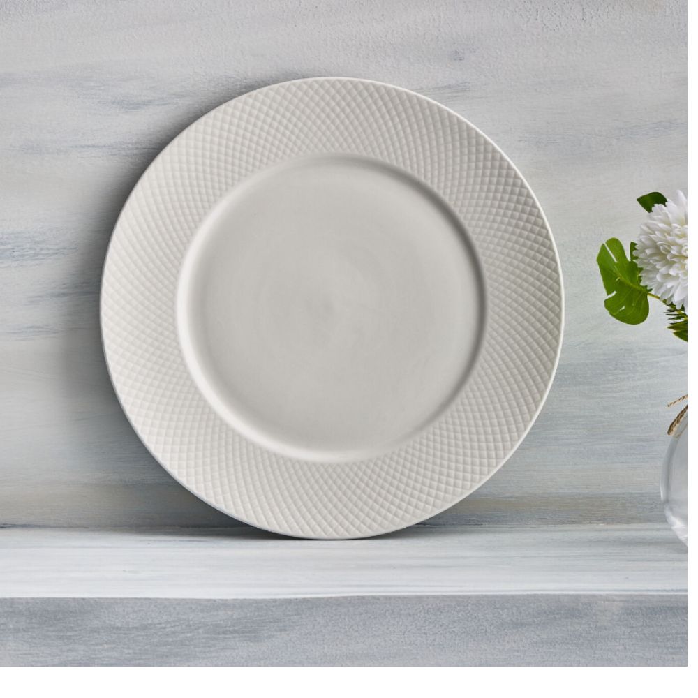 Clay Craft Diamond Plain 11 Inch Georgian Plate - 1