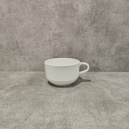 Clay Craft Diamond Plain Cup Saucer Set - 4