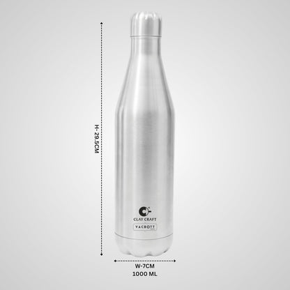 Clay Craft Vacbott Carbon 1000 ML Single Walled Water Bottle - 4