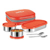 Milton Cubite Stainless Steel Tiffin with 3 Containers - 1
