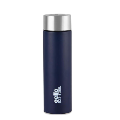CELLO H2O Stainless Steel Water Bottle | Leak proof & break-proof | Lid is sealed by a silicone ring | 1 Litre